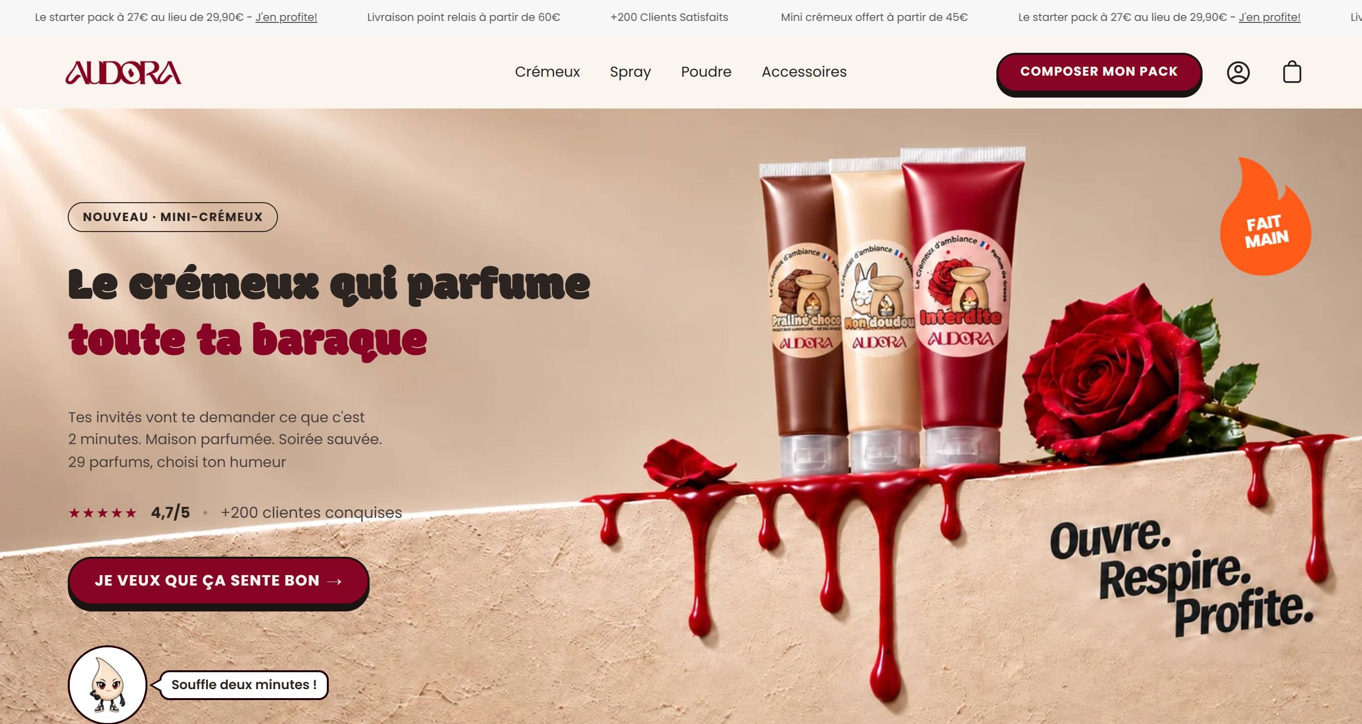 Audora, boutique Shopify